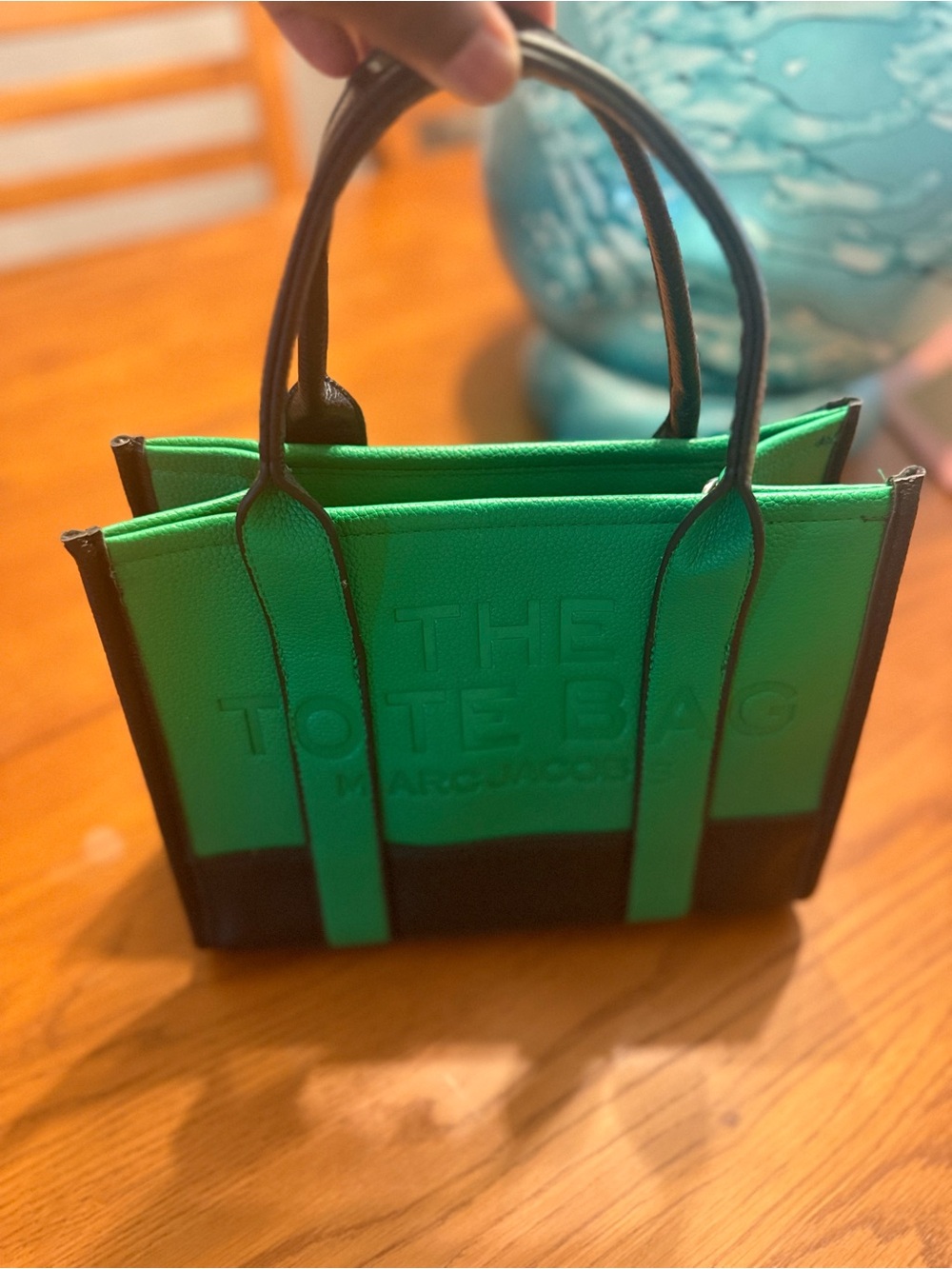 Marc Jacobs Green and Black Mini Tote Bag - Picture 1 of 4